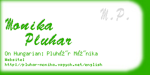 monika pluhar business card